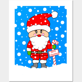 FUNNY Santa Claus Christmas Posters and Art